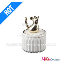 Prenda de casamento bonito Squirral Ceramic Jewelry Box